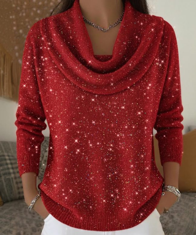 Sparkling Starry Sky Long Sleeved Sweater